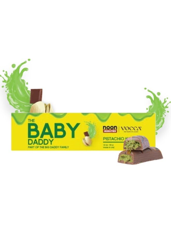 The Big Daddy (بابي دادي) بار شوكولاتة محشي بكنافة الفستق (شوكولاتة فستق دبي الفيروسية X فوكّا) - Image 1