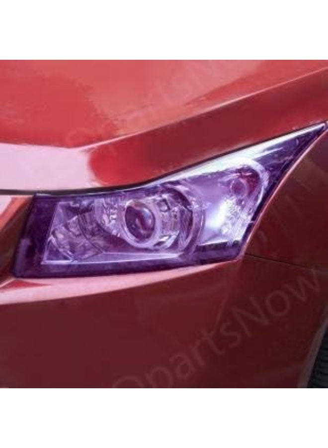 F & B LED LIGHTS 12 by 48 Inches Self Adhesive Headlight, Tail , Fog Tint Vinyl Film (12 X 48, Purple) - Image 2