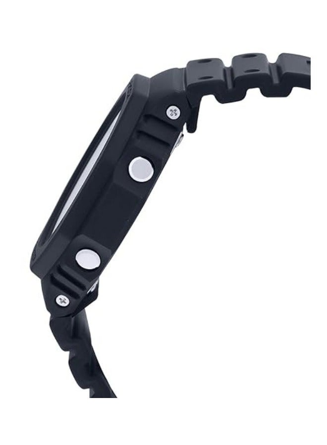 G-SHOCK ساعة جي شوك GA2100-1A1DR للرجال بقرص تناظري-رقمي وحزام من الراتنج الأسود - Image 2