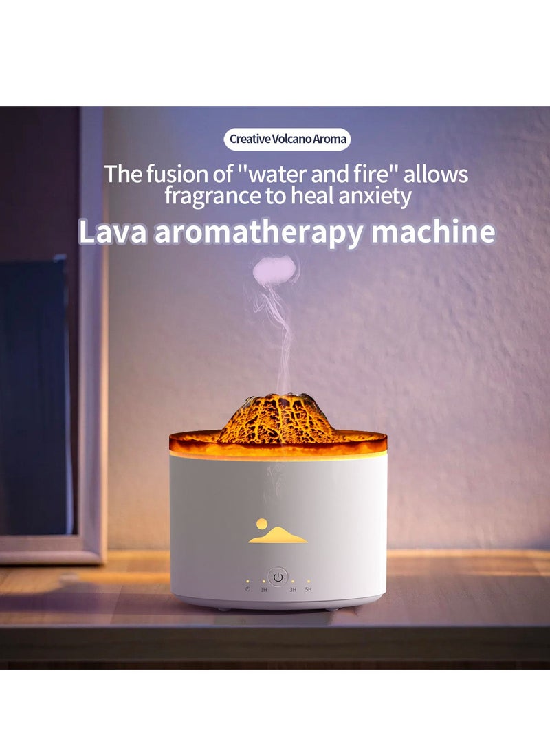 Large Capacity Volcano Aroma Diffuser – Jellyfish  Ring Humidifier with Remote Control - Image 2