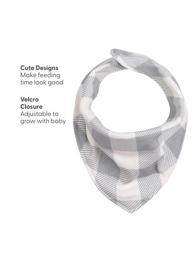 The Peanut Shell The Peanutshell Baby Boy or Girl Terry Bibs Set of 8-100% Cotton, Soft, Absorbent Baby Bibs for Boys and Girls, Unisex Toddler Set, Newborn & Infant - Greys - Image 3