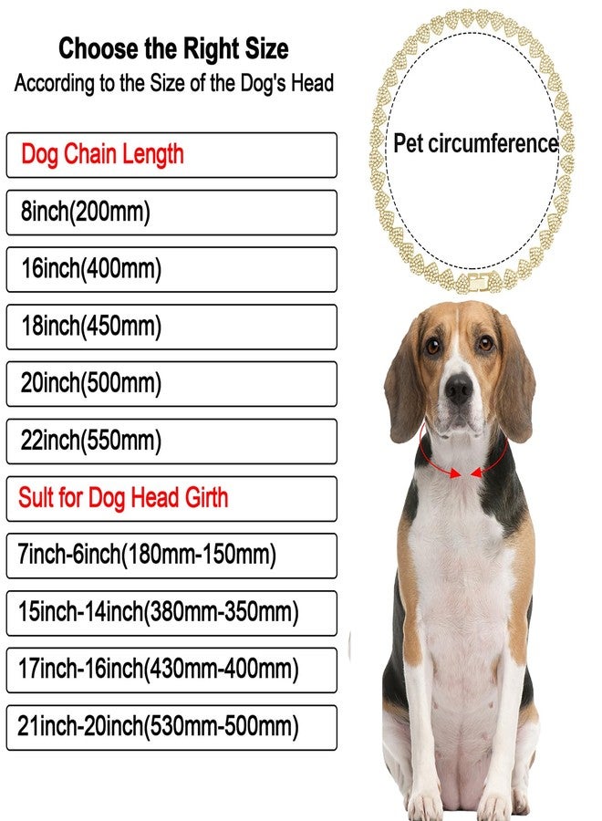 كولودوغو سلسلة تدريب الكلاب المعدنية اللامعة المرصعة بالألماس الكوبي، مزودة بإبزيم آمن، طوق على شكل قلب للحيوانات الأليفة، مناسب للكلاب الكبيرة والمتوسطة الحجم. - Image 5