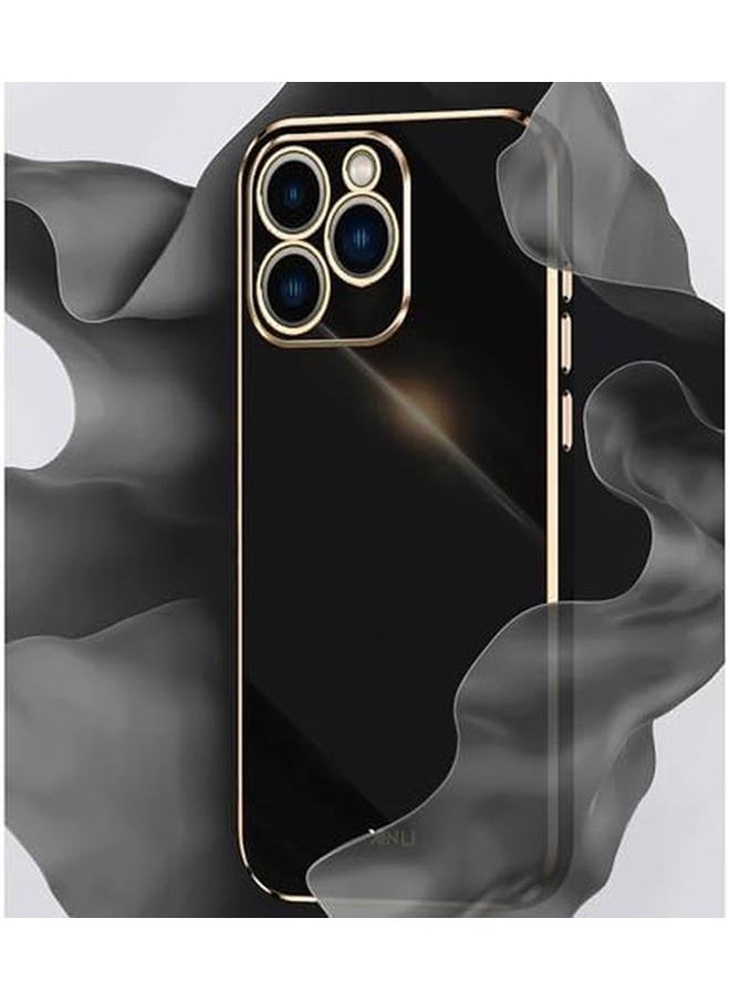 1 Plus 2Pcs Compatible For Infinix Smart 8 Case And Screen Protector Plating Tpu Soft Tempered Glass Cover With 360 Degree Cover Anti Scratch Anti Collision Black Black
