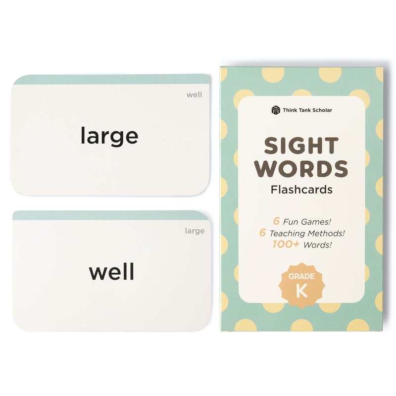 Think Tank Scholar AwardWinning Kindergarten Sight Words Flash Cards 100 Dolch Fry HighFrequency Words Fun Learning for Ages 47 Preschool Homeschool Classroom - Image 3