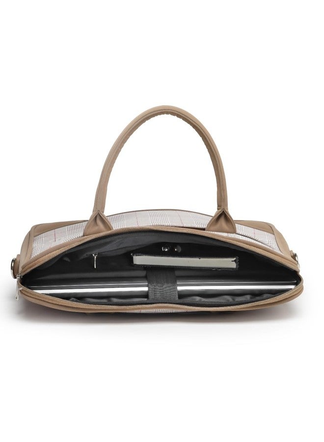 Thomas Scott Men Checked PU Laptop Bag - Image 5