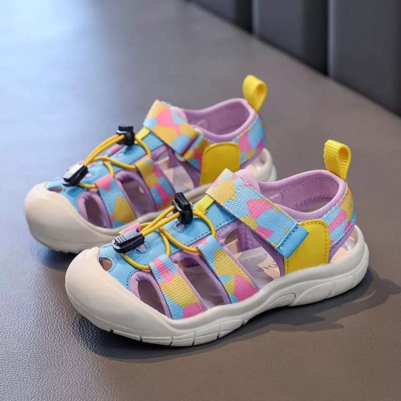 Girls' Sandals Closed-Toe 2025 Children'S Cute Beach Shoes Boys' Creek Shoes Big Kids Outdoor Mesh Shoes - Image 3