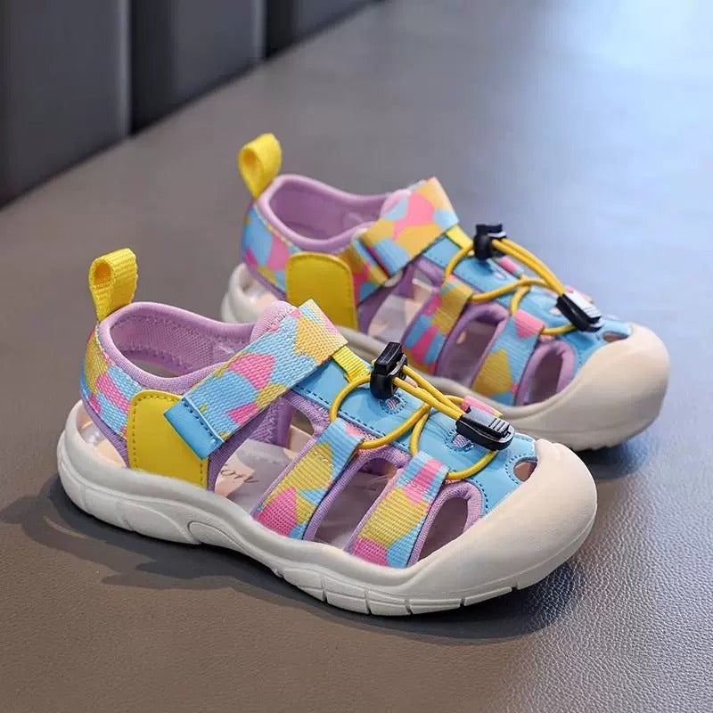 Girls' Sandals Closed-Toe 2025 Children'S Cute Beach Shoes Boys' Creek Shoes Big Kids Outdoor Mesh Shoes - Image 4