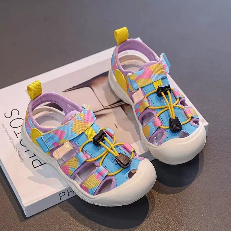 Girls' Sandals Closed-Toe 2025 Children'S Cute Beach Shoes Boys' Creek Shoes Big Kids Outdoor Mesh Shoes - Image 5