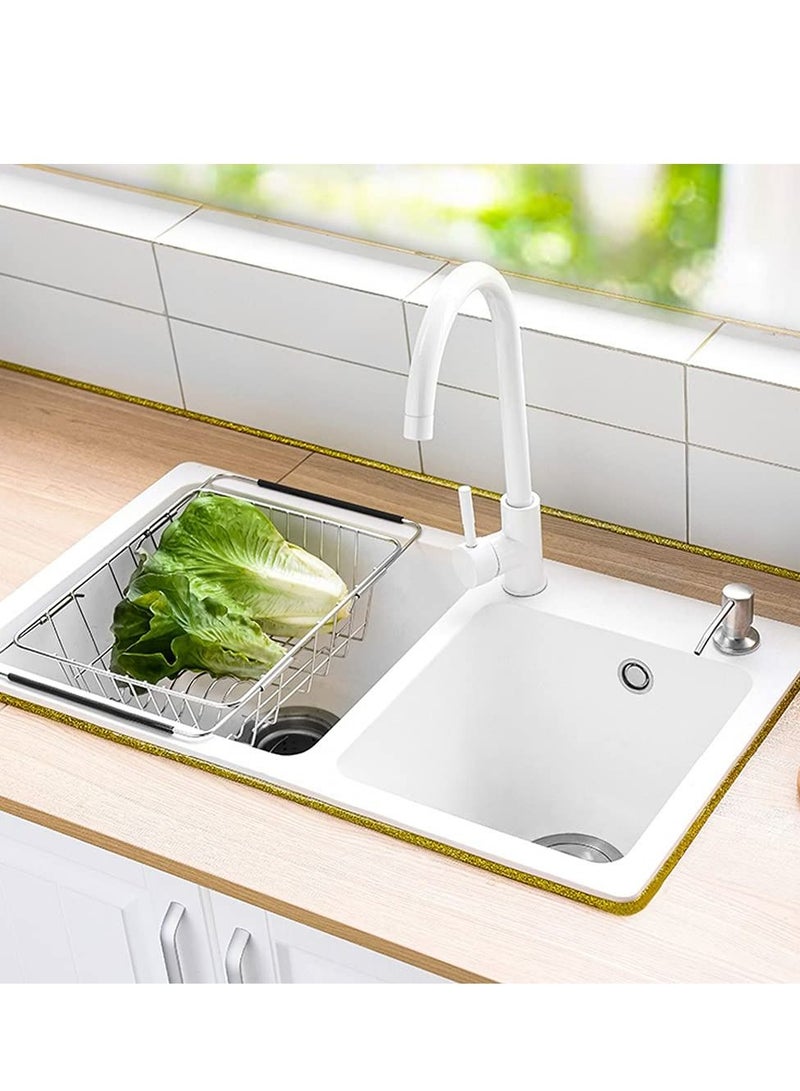 KASTWAVE Self Adhesive Molding Decorative, Seam Beauty Edge Strip Decorative Sticker Sealant Tape Caulking Strip Background Strip for Stoves, Sinks, Toilets, Tile Edges, Wall Corners, Etc. (gold) - Image 3