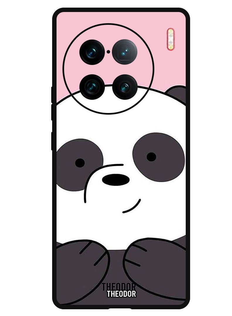 Theodor Protective Case Anti Scratch Shock Proof Bumper Cover For Vivo X90 Pro Plus Panda Smiling - Image 1