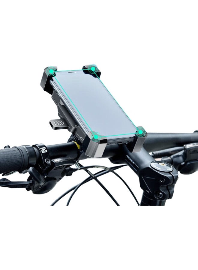 KOOLIFE حامل هاتف كهربائي للدراجات من كوليف، تركيب للملاحة على مقود الدراجة النارية والدراجة والسكوتر، قاعدة مضادة للصدمات للدراجات وتوصيل الطعام - Image 2