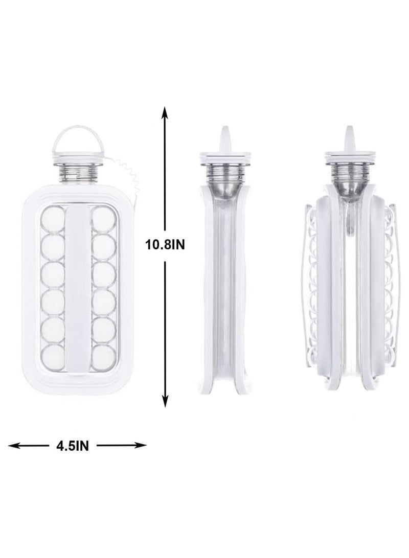 Ice Cube Tray 2 in 1 Portable Ice Hockey Maker Kettle with 17 Compartment Flat Body Cover, Creative Ice Hockey Maker, Ice Cube Mold Container Pot  - Image 4