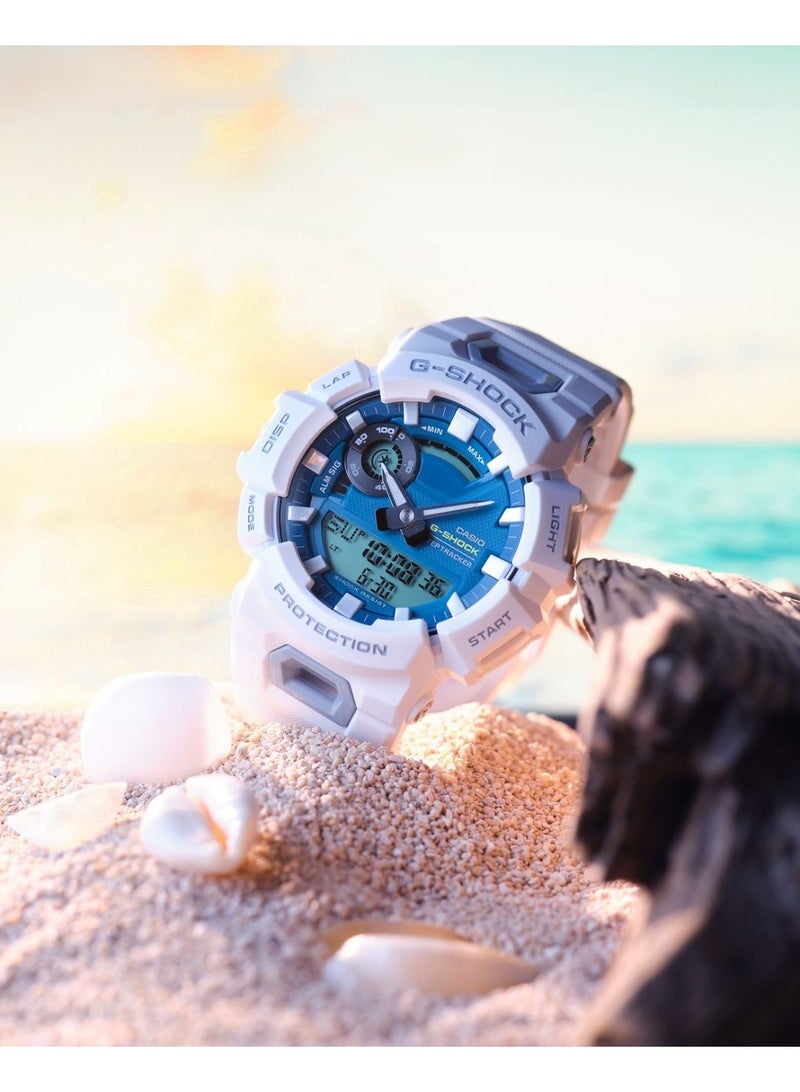 Casio G-Shock G-SQUAD GBA-900CB-7ADR Men’s Bluetooth Step Tracker Sports Watch, White, Shock Resistant, 200M Water Resistant - Image 2