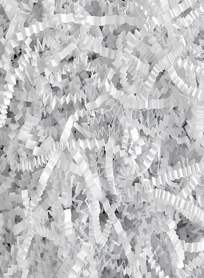 Corlcol 1LB Crinkle Cut Paper Shred Filler for Gift Box Bag and Basket On Holidays (White) - Image 1