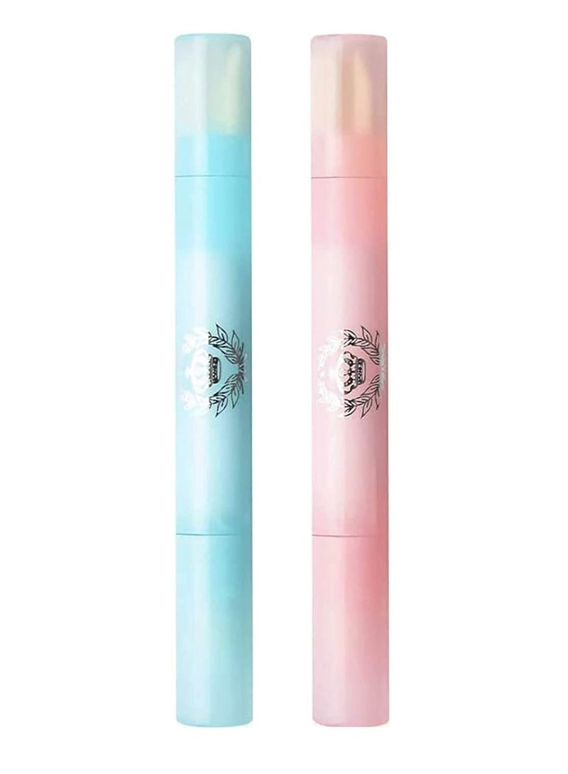 Captaintech Nail Polish Corrector Remover Pen 2 Pcs Nail Edge Cleaning Pen Nail Remover Correction Pen with 6 Changeable Tips Magic eraser pen Need the Cleansing Water for Nail Art Manicure Tool - Image 1