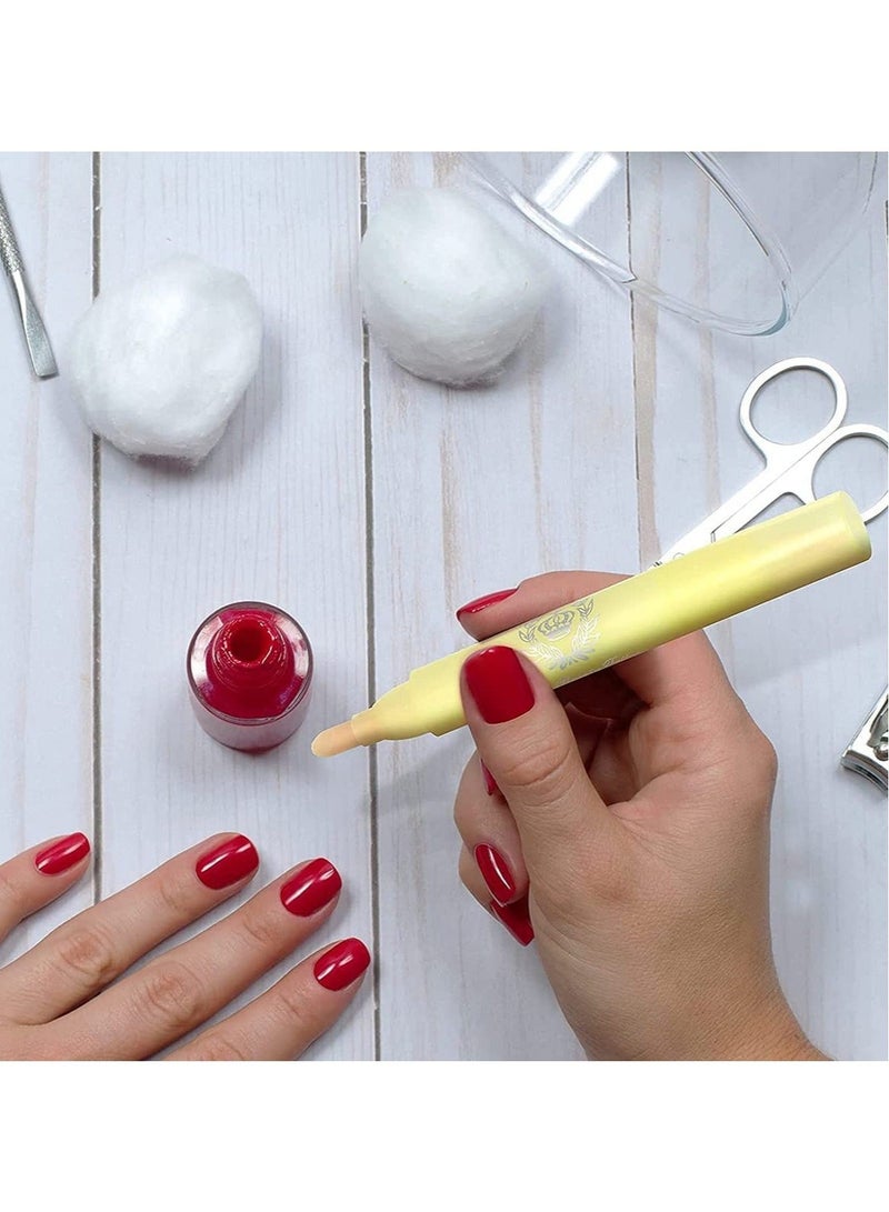 Captaintech Nail Polish Corrector Remover Pen 2 Pcs Nail Edge Cleaning Pen Nail Remover Correction Pen with 6 Changeable Tips Magic eraser pen Need the Cleansing Water for Nail Art Manicure Tool - Image 3
