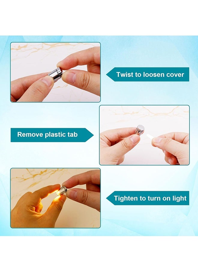 دبليو أف أف أو أضواء LED صغيرة - 10 قطع من أضواء كشاف صغيرة تعمل بالبطارية، مصباح SMD صغير جداً، ضوء LED مصغر للأعمال اليدوية، أضواء SSL صغيرة لبيت الدمى، الشخصيات الحركية، بناء الألعاب (أبيض دافئ) - Image 5