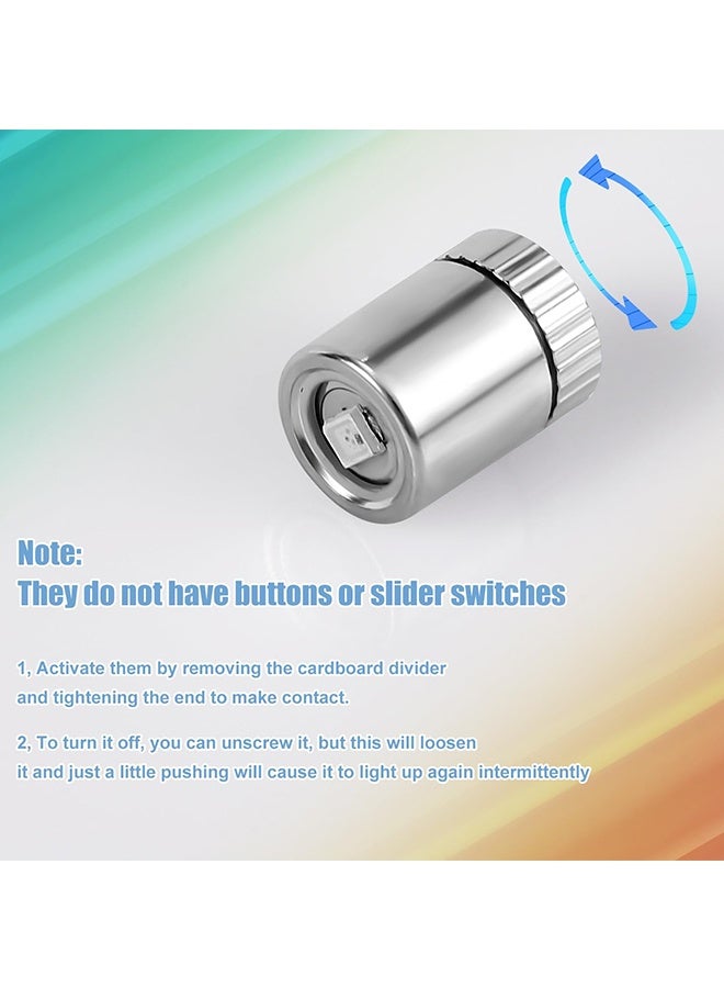 دبليو أف أف أو أضواء LED صغيرة - 10 قطع من أضواء كشاف صغيرة تعمل بالبطارية، مصباح SMD صغير جداً، ضوء LED مصغر للأعمال اليدوية، أضواء SSL صغيرة لبيت الدمى، الشخصيات الحركية، بناء الألعاب (أبيض دافئ) - Image 4