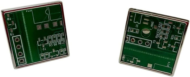 Vcufflinks Upcycled Real Circuit Board Pieces Pair Cufflinks - Image 4