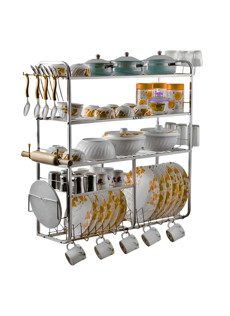avail AVAIL 5 Shelf Premium Kitchen Rack OrganizerRustResistant FinishSpace Saving RackKitchen Organizer31 30 inch Kitchen Rack  - Image 1