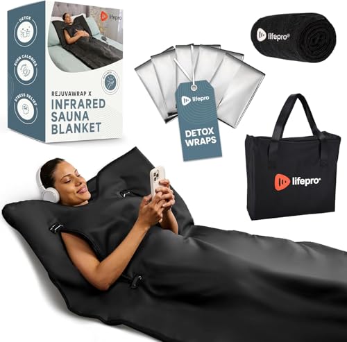 LifePro RejuvaWrap Infrared Sauna Blanket — Portable Sauna Bag with 9 Temp Levels Low EMF Far Infrared Heating — At Home Full Body Rejuvenation & Relaxation - Image 1