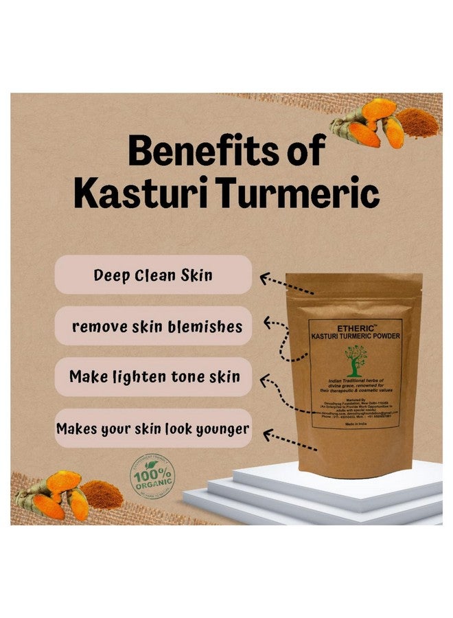 ETHERIC Kasturi Manzal Turmeric for Skin Whitening & Nourishing II Skin Glow II Face Pack - Image 3