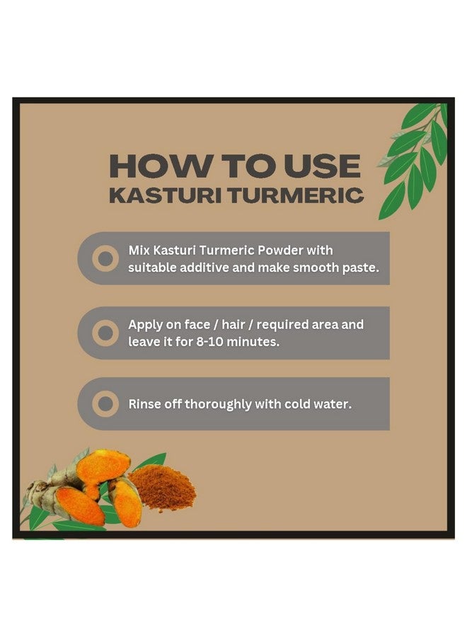 ETHERIC Kasturi Manzal Turmeric for Skin Whitening & Nourishing II Skin Glow II Face Pack - Image 4