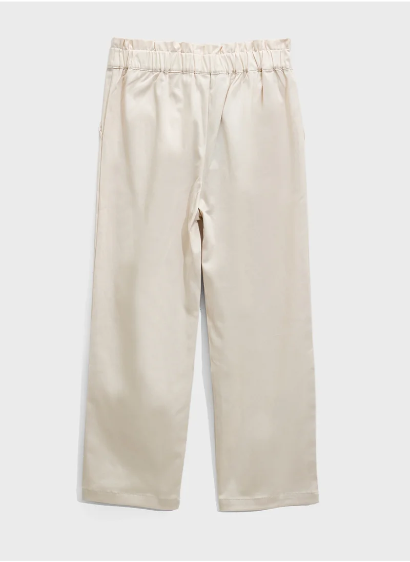 Ripples Girls Wide-Leg Pant