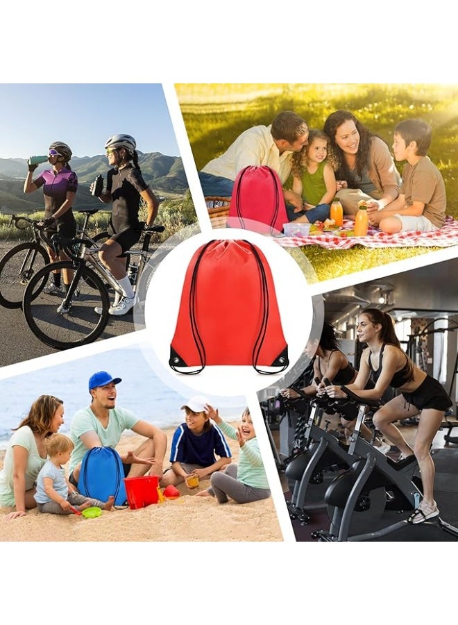 giftology Drastin 210D Polyester Drawstring Bag Lightweight Promotional Tote  Adjustable Carry Strings Cinch Sack Gym Sport Traveling String Bag for Men Women - Image 5