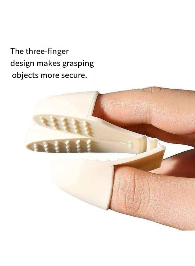 1 Pair Silicone Thumb Heat Protection Clips, Heat-resistant Kitchen Finger Grips - Image 1