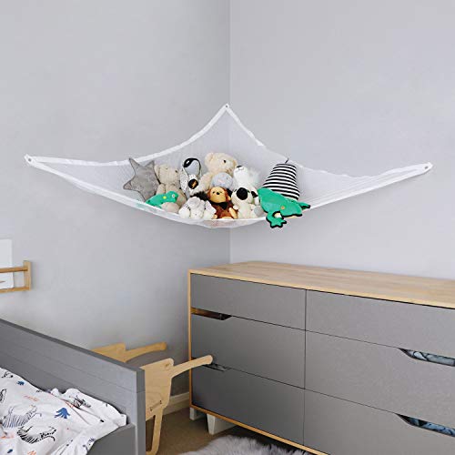 Little Chicks Plush Stuffed Animal Net Hammock -Corner Organizer and Toy Holder - Extra Large Hanging Storage for Kids Bedroom - Image 3