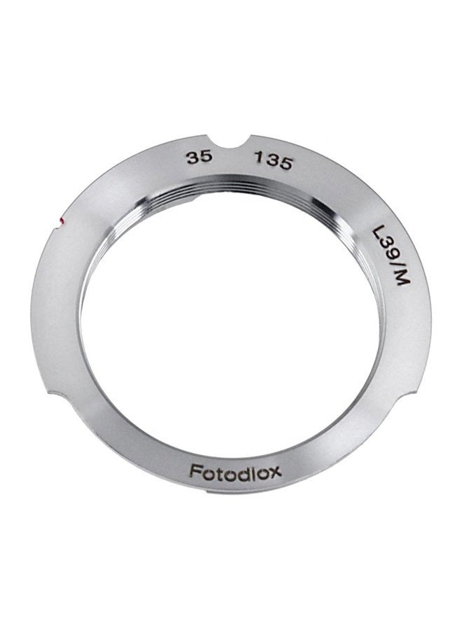 Fotodiox Lens Mount Adapter, M39 (39mm x1 Thread, Leica Screw Mount) Lens to Leica M Adapter with 35mm/135mm Frame Line, fits Leica M-Monochrome, M8.2, M9, M9-P, M10 and Ricoh GXR Mount A12 - Image 1
