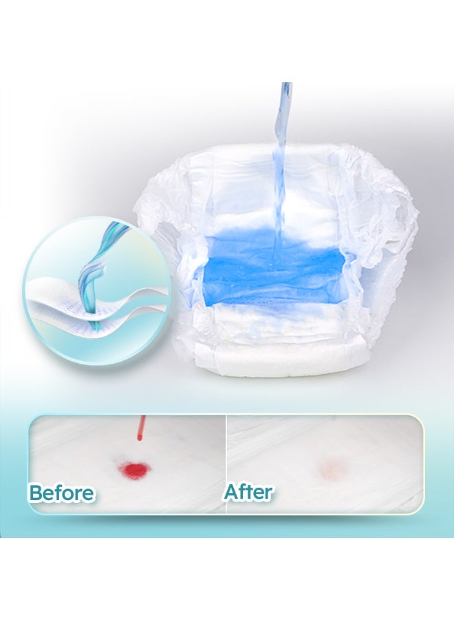 عبوة من 35 قطعة من الملابس الداخلية متوسطة إلى كبيرة الحجم للاستخدام أثناء الليل - ملابس داخلية عالية الامتصاص مانعة للتسرب للتدفق الغزير - ملابس داخلية ناعمة وجيدة التهوية خاصة بالدورة الشهرية - Image 4