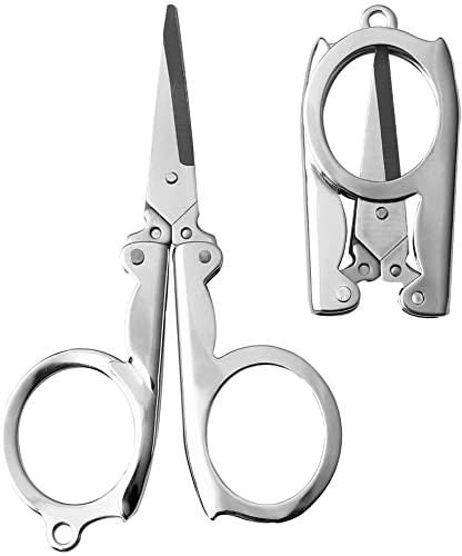 ScentRose Small Folding Cutting Scissor for TravellingPocket ScissorMini folding pocket scissorsStudent ScissorUsed For Craft Work General Cutting Beauty Personal Care All PurposePack of 1 - Image 1