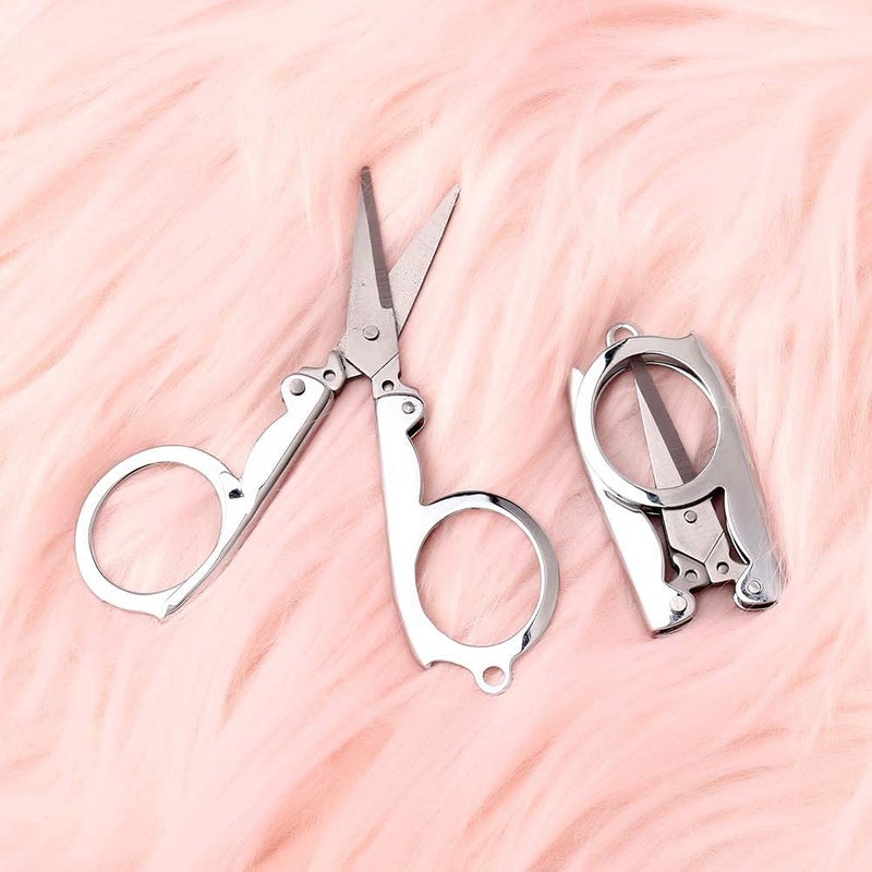 ScentRose Small Folding Cutting Scissor for TravellingPocket ScissorMini folding pocket scissorsStudent ScissorUsed For Craft Work General Cutting Beauty Personal Care All PurposePack of 1 - Image 5
