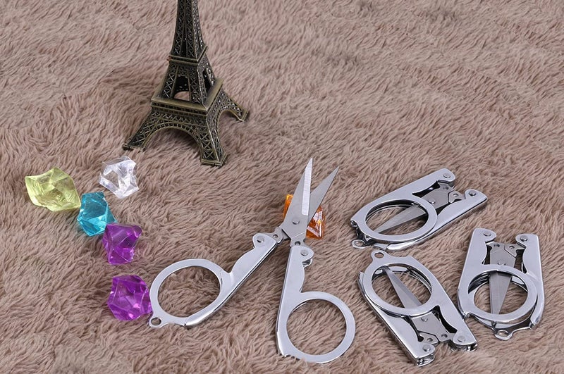 ScentRose Small Folding Cutting Scissor for TravellingPocket ScissorMini folding pocket scissorsStudent ScissorUsed For Craft Work General Cutting Beauty Personal Care All PurposePack of 1 - Image 3