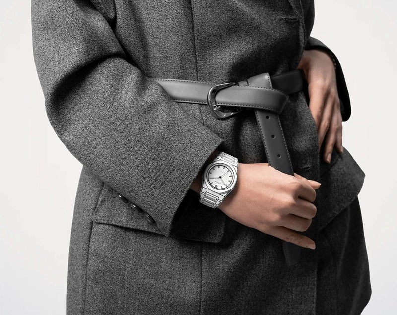 D1 Milano Polycarbon Unisex Luxury Watch, Polycarbonate Quartz Movement, Polycarbonate Strap, 50M Water Resistant Timepiece, White Dial, 2 Years Warranty - PCBJ34 - Image 4