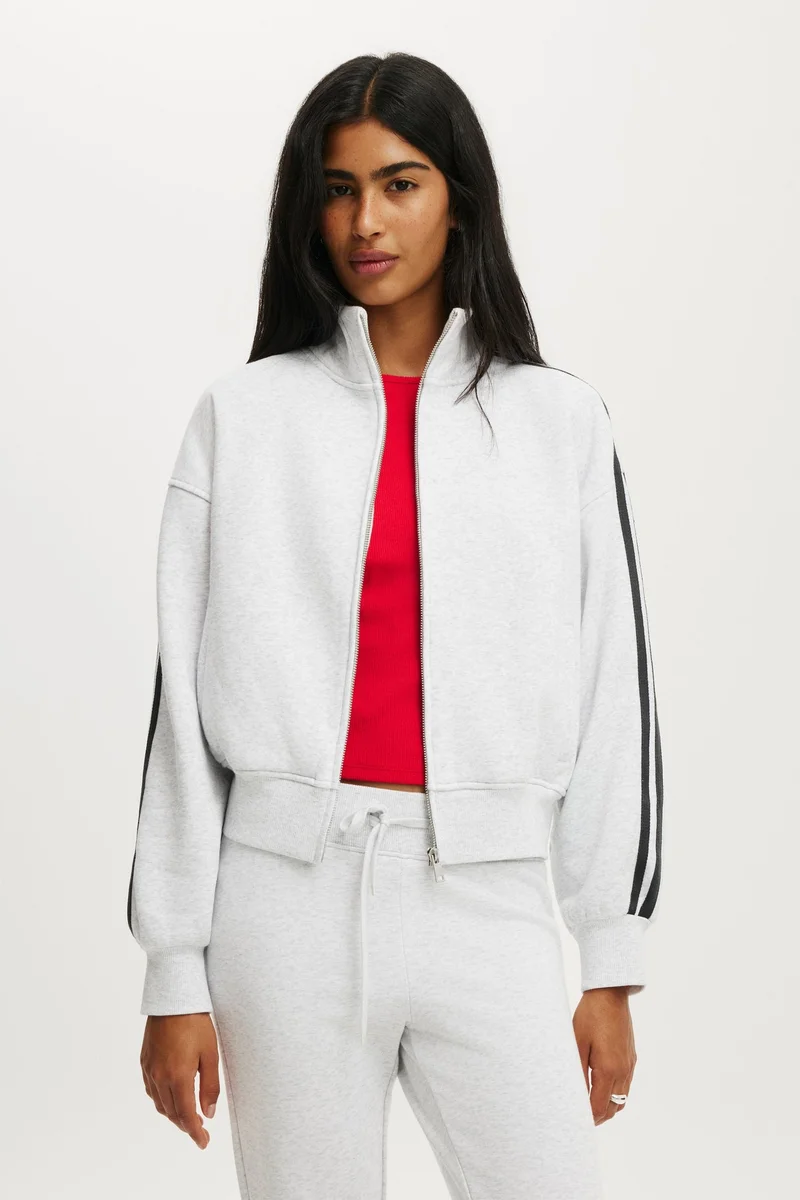 Funnel Neck Fleece Zip Through