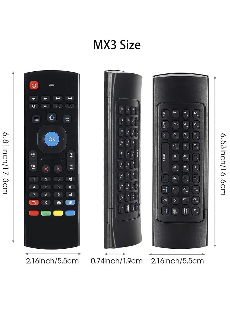 ELTRAZONE Air Mouse Mini Keyboard Wireless Remote, 2.4G Multifunctional Fly Mouse with Infrared Learning for Android Smart TV Box, 3-Gyro and 3-Gsensor, Projector HTPC Mini PC, PS3/4 Xbox 360 with USB with Battery - Image 5