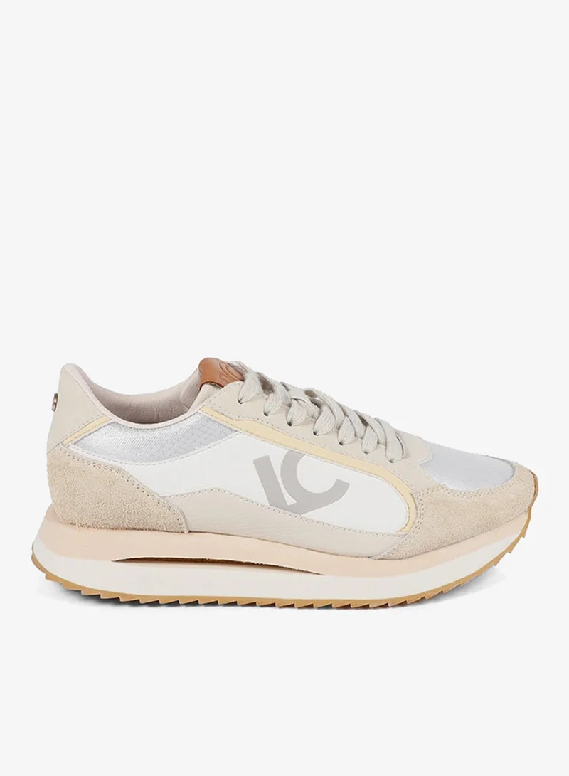 Lola Casademunt Sneakers with Multi-Texture Sole and Leather Details