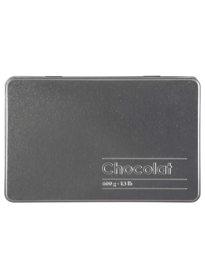 Five Simply Smart Metal Chocolate Box Black and Silver 600 g 136314 - Image 3