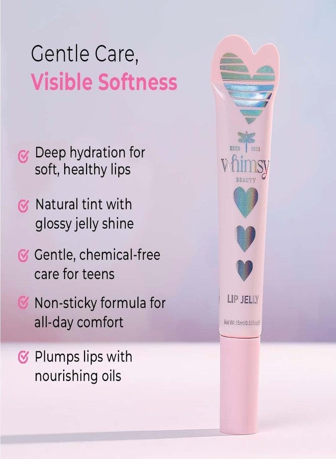 ويمسي جل شفاه على شكل قلب بنكهة العلكة من ويمسي بيوتي للأطفال والمراهقين | جل شفاه لامع بلمسة نهائية ناعمة | تركيبة خفيفة الوزن وغير لزجة | من 4 إلى 16 سنة | عضوي، طبيعي، خالٍ من المواد الكيميائية | 15 مل - Image 3