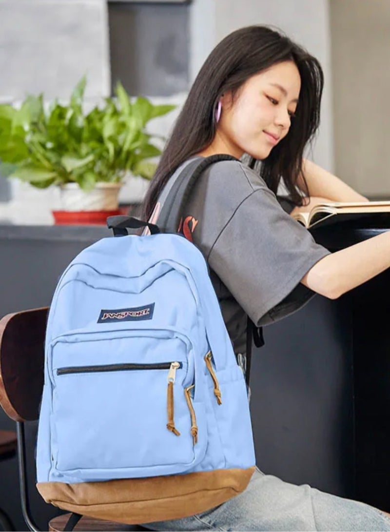 JANSPORT 【School season】Classic Colorful School Bag with Leather Computer Compartment Must-Have Back-to-School Travel Bag Laptop Bag for Students - Image 3
