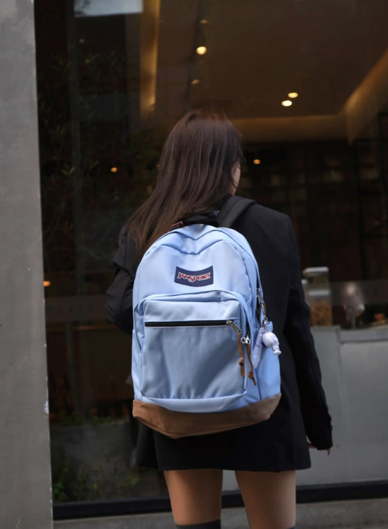 JANSPORT 【School season】Classic Colorful School Bag with Leather Computer Compartment Must-Have Back-to-School Travel Bag Laptop Bag for Students - Image 5