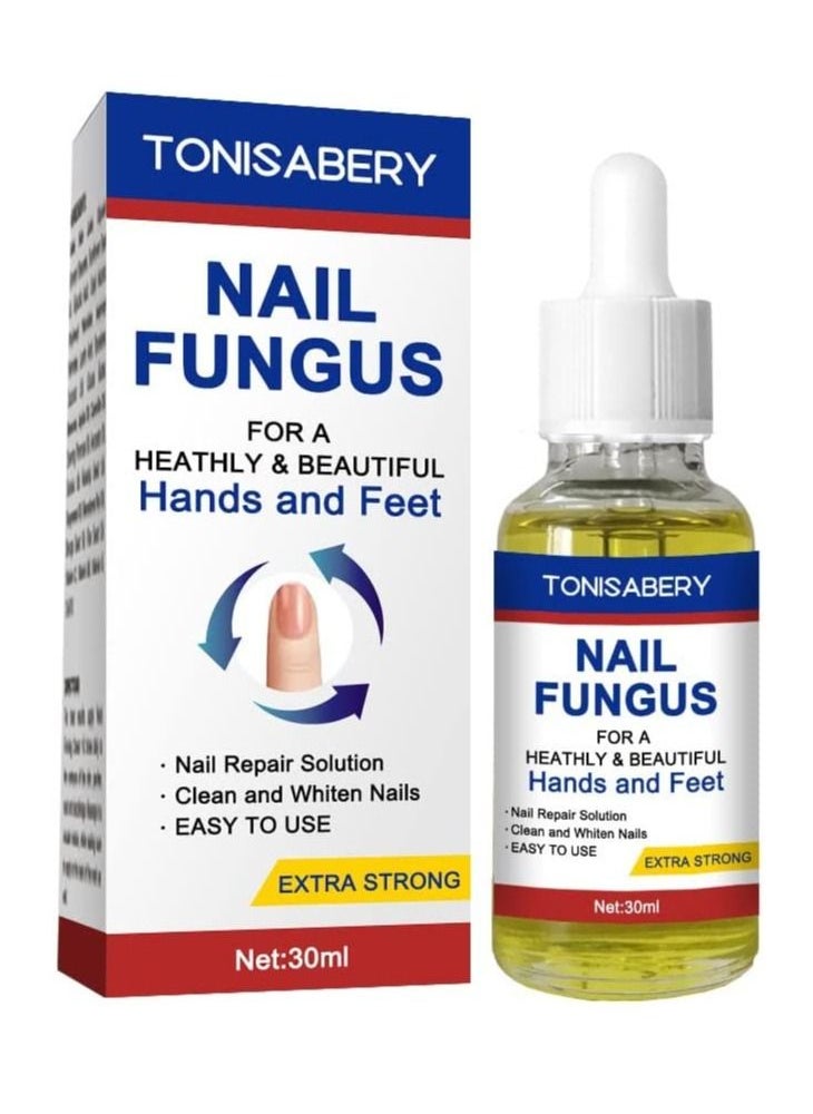 TONISABERY - Nail Fungus Solution For Cracked & Discolored Nails Natural Safe Effective Repairs & Protects Removes Nail Infections Nourishing Fluid for Hand & Feet No Side Effects Irritation Unisex 30ml - Image 1