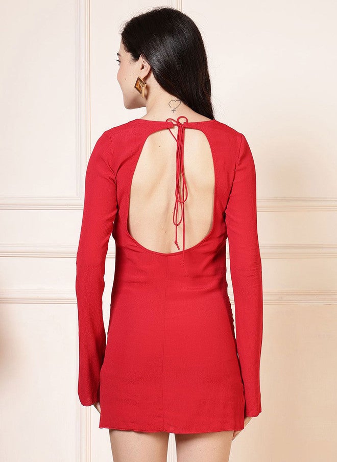 Rue Collection بلوزة حمراء ضيقة للنساء - Image 5