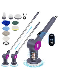 HEROCKX Electric Cleaning Brush - HEROCKX Adjustable Handle Electric Spin Scrubber - with 9 Interchangeable Brush Heads - for Home, Office, Mall, etc.  - Image 1