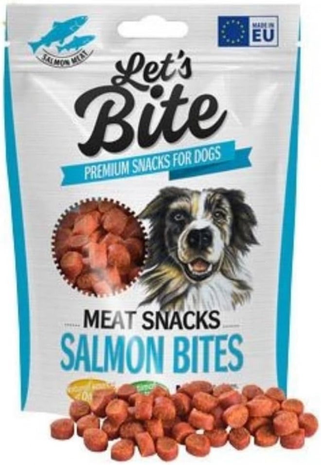 بريت وجبات خفيفة من اللحم "Let’s Bite" قطع السلمون 150 جرام - Image 1
