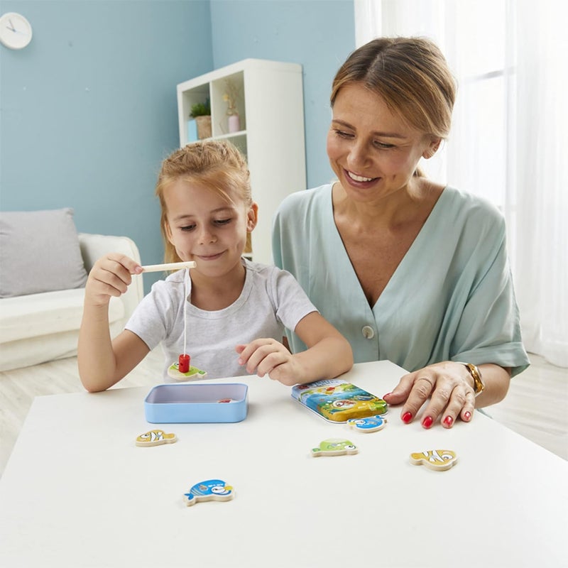 هيب لعبة الصيد المغناطيسية من هابي! تتضمن 8 أسماك وقضيب صيد مغناطيسي واحد، ألعاب تطوير العقل للأطفال، ألعاب جيب، ألعاب سفر، لعب تفاعلي، سهلة الحمل واللعب في الرحلات الطويلة، من عمر سنتين فما فوق. - Image 5