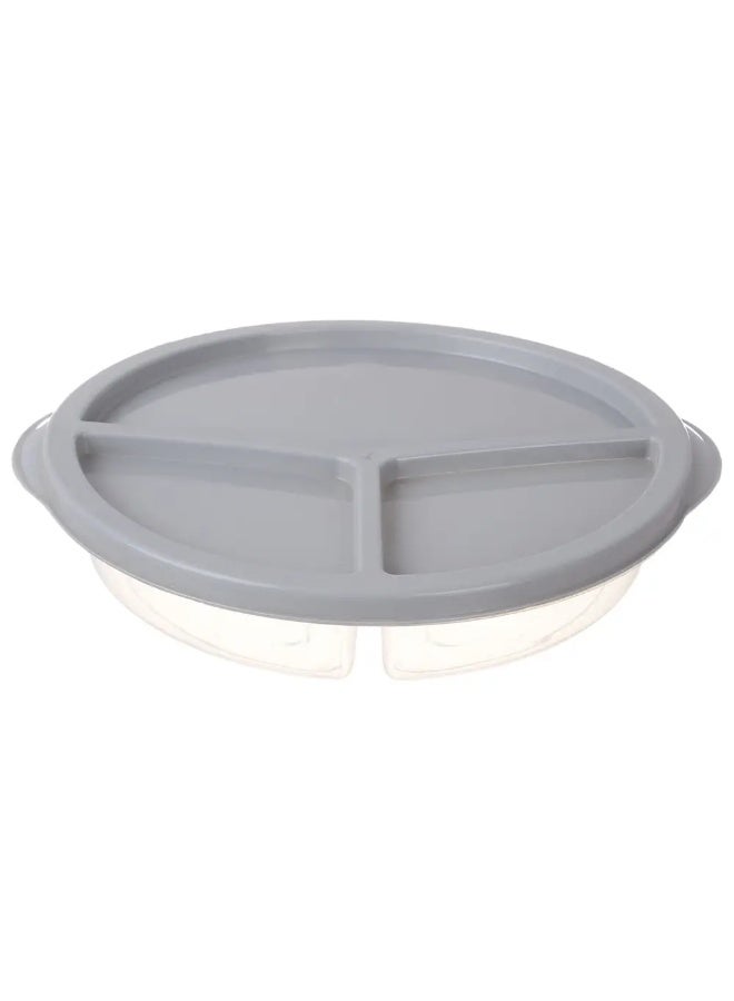 Round lunch box - deep for storing food - Code 1383, 3 drawers - multi-colored  - Image 2